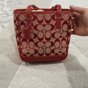 Coach mini bucket bag. Used once!